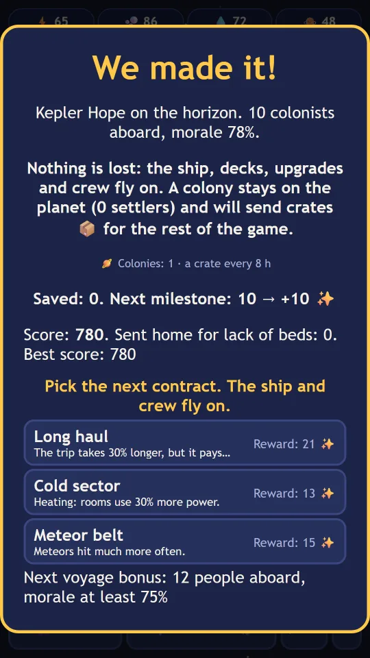 Hope-ish: Arrival at a new planet