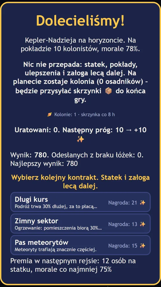 Hope-ish: Przylot na nową planetę